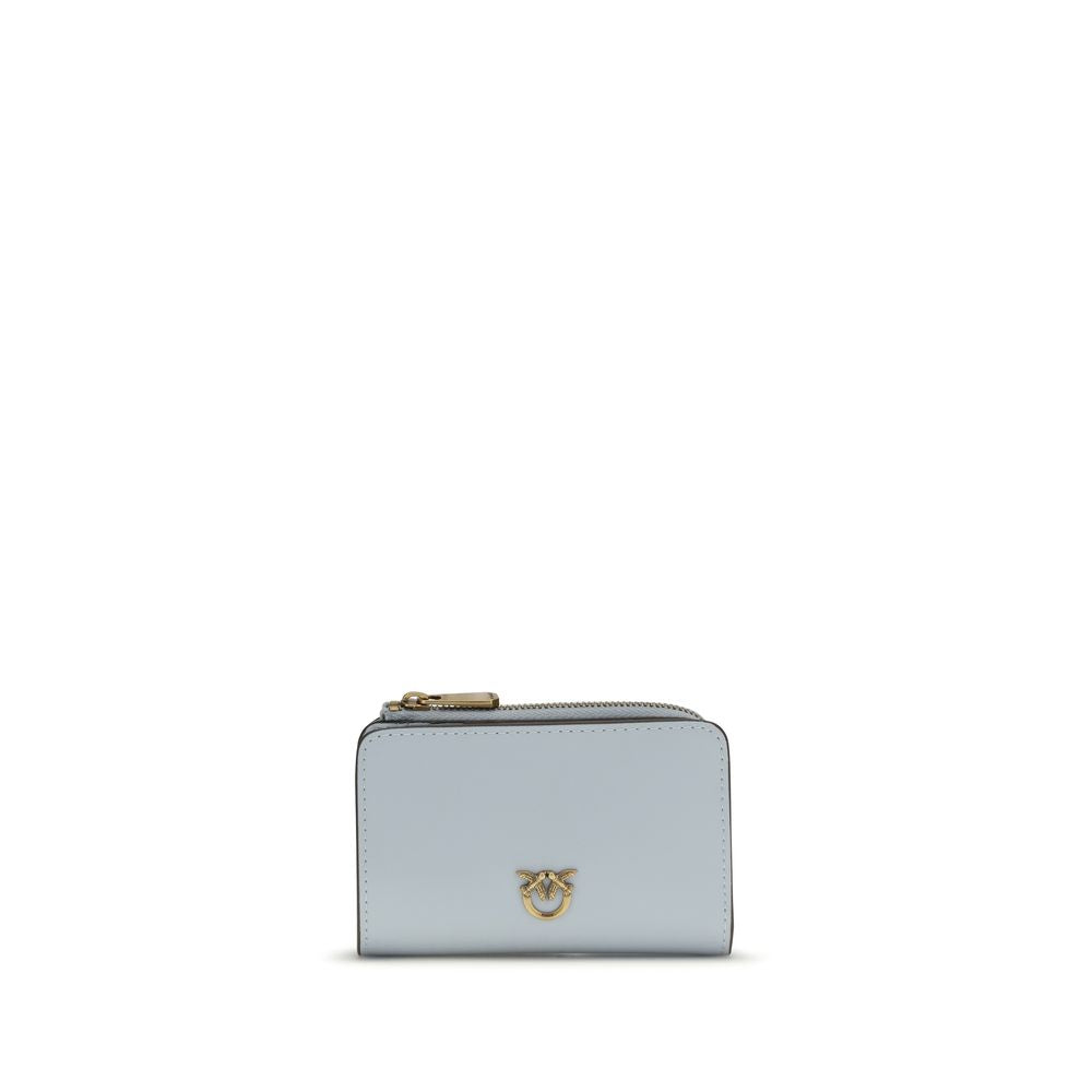 PINKO Blue Zip Card Holder