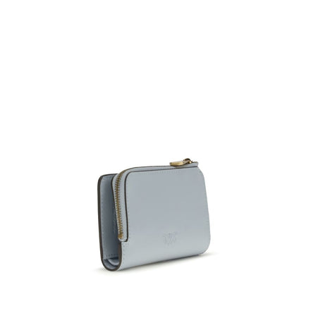 PINKO Blue Zip Card Holder