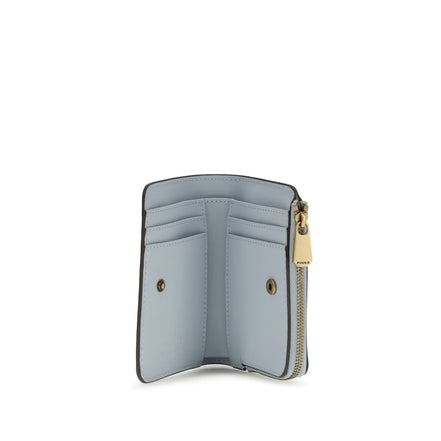 PINKO Blue Zip Card Holder