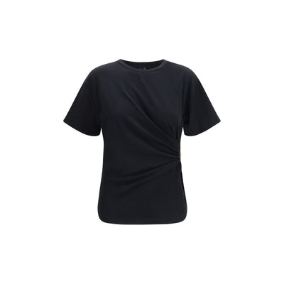 PINKO Black Mary Drape T-Shirt