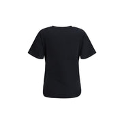 PINKO Black Mary Drape T-Shirt