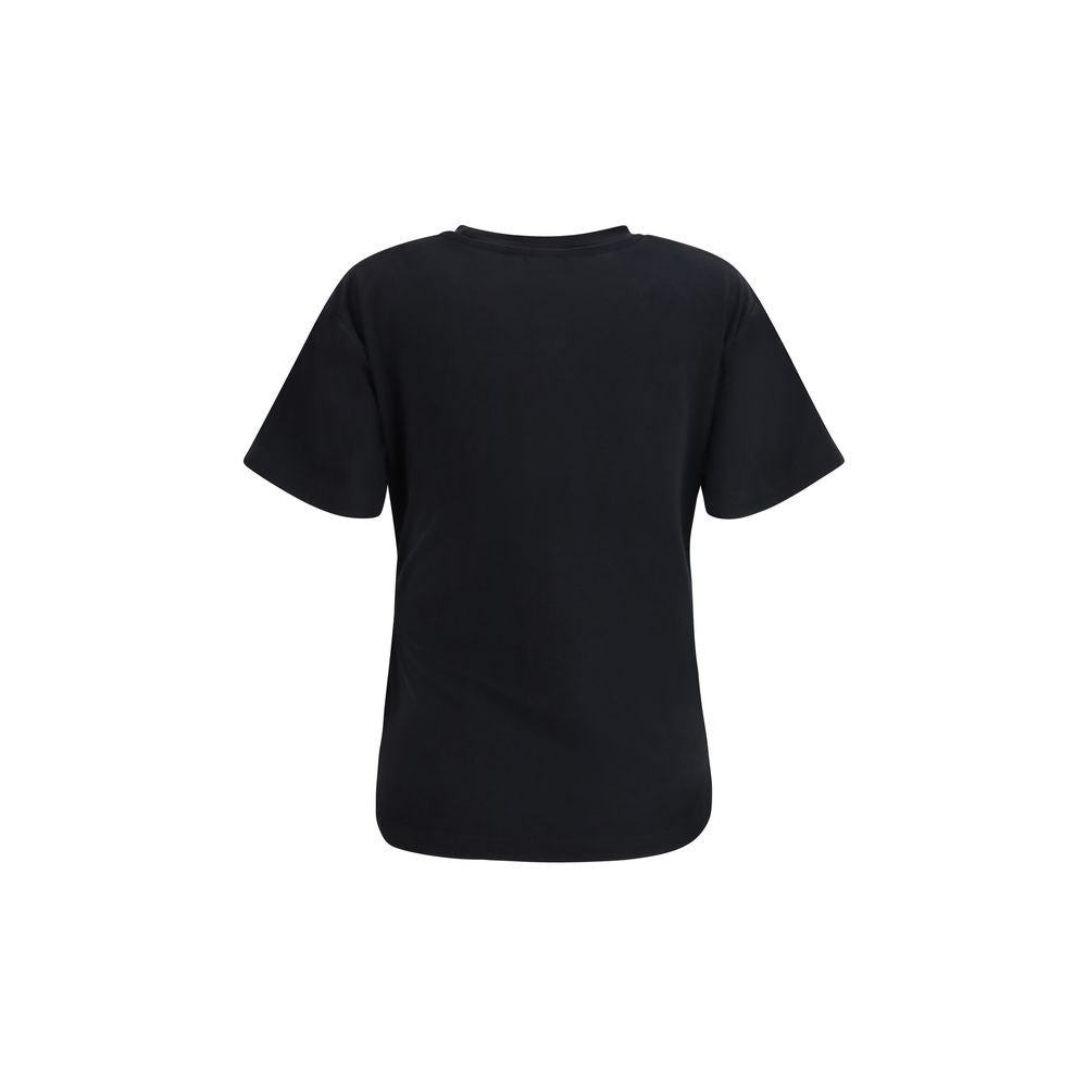PINKO Black Mary Drape T-Shirt