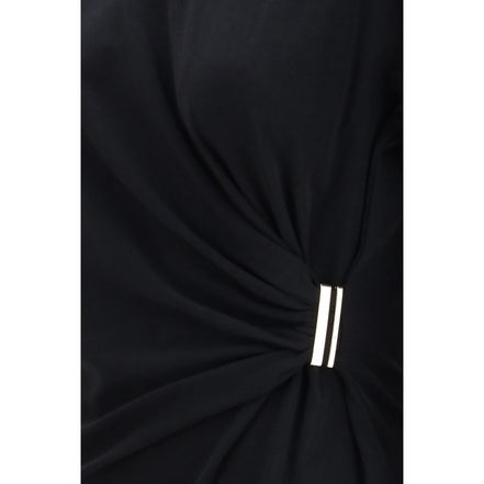PINKO Black Mary Drape T-Shirt