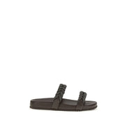 Sandali bassi Brunello Cucinelli in pelle di vitello marrone (Bos Taurus)
