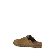 Mules Prada in pelle di vitello beige Bos Taurus