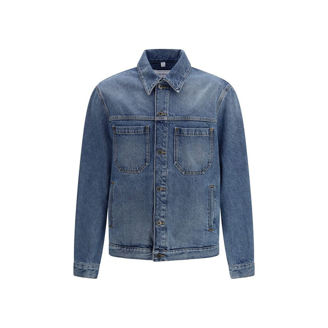 Off-White Blue Cotton Denim Jacket