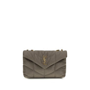 Borsa a spalla Saint Laurent Ovis Aries Aries in agnello grigio