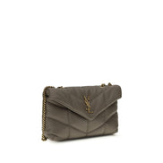 Borsa a spalla Saint Laurent Ovis Aries Aries in agnello grigio