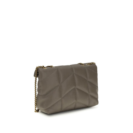 Borsa a spalla Saint Laurent Ovis Aries Aries in agnello grigio