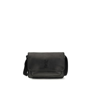 Borsa a tracolla Saint Laurent in pelle di vitello nera Bos Taurus