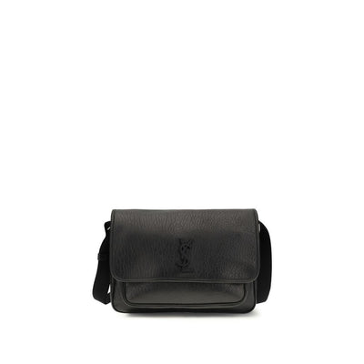 Saint Laurent Black Calf Leather Shoulder Bag