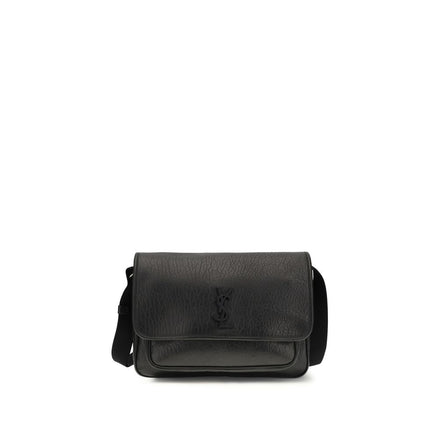 Saint Laurent Black Calf Leather Shoulder Bag