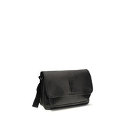 Borsa a tracolla Saint Laurent in pelle di vitello nera Bos Taurus
