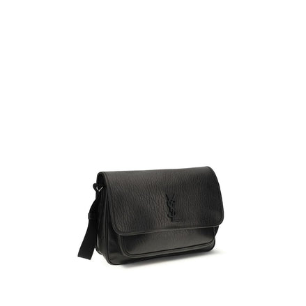 Saint Laurent Black Calf Leather Shoulder Bag