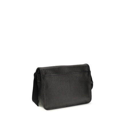 Borsa a tracolla Saint Laurent in pelle di vitello nera Bos Taurus