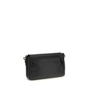 Sac porté épaule Fendi en cuir de veau noir Bos Taurus
