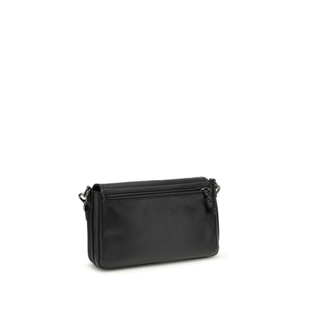 Sac porté épaule Fendi en cuir de veau noir Bos Taurus