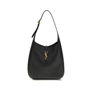 Sac bandoulière Saint Laurent en cuir de veau noir Bos Taurus