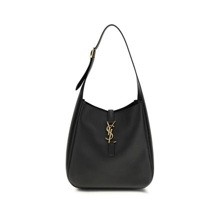 Sac bandoulière Saint Laurent en cuir de veau noir Bos Taurus