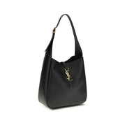 Sac bandoulière Saint Laurent en cuir de veau noir Bos Taurus