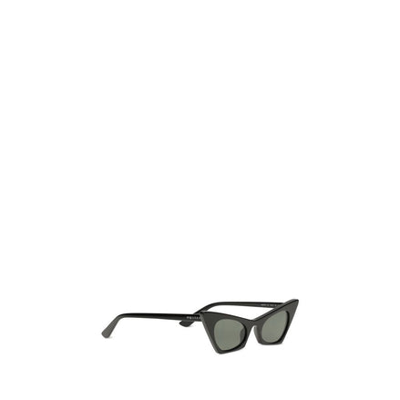 Lunettes de soleil en plastique noir Alexander McQueen