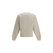 Sweat-shirt en coton beige Saint Laurent