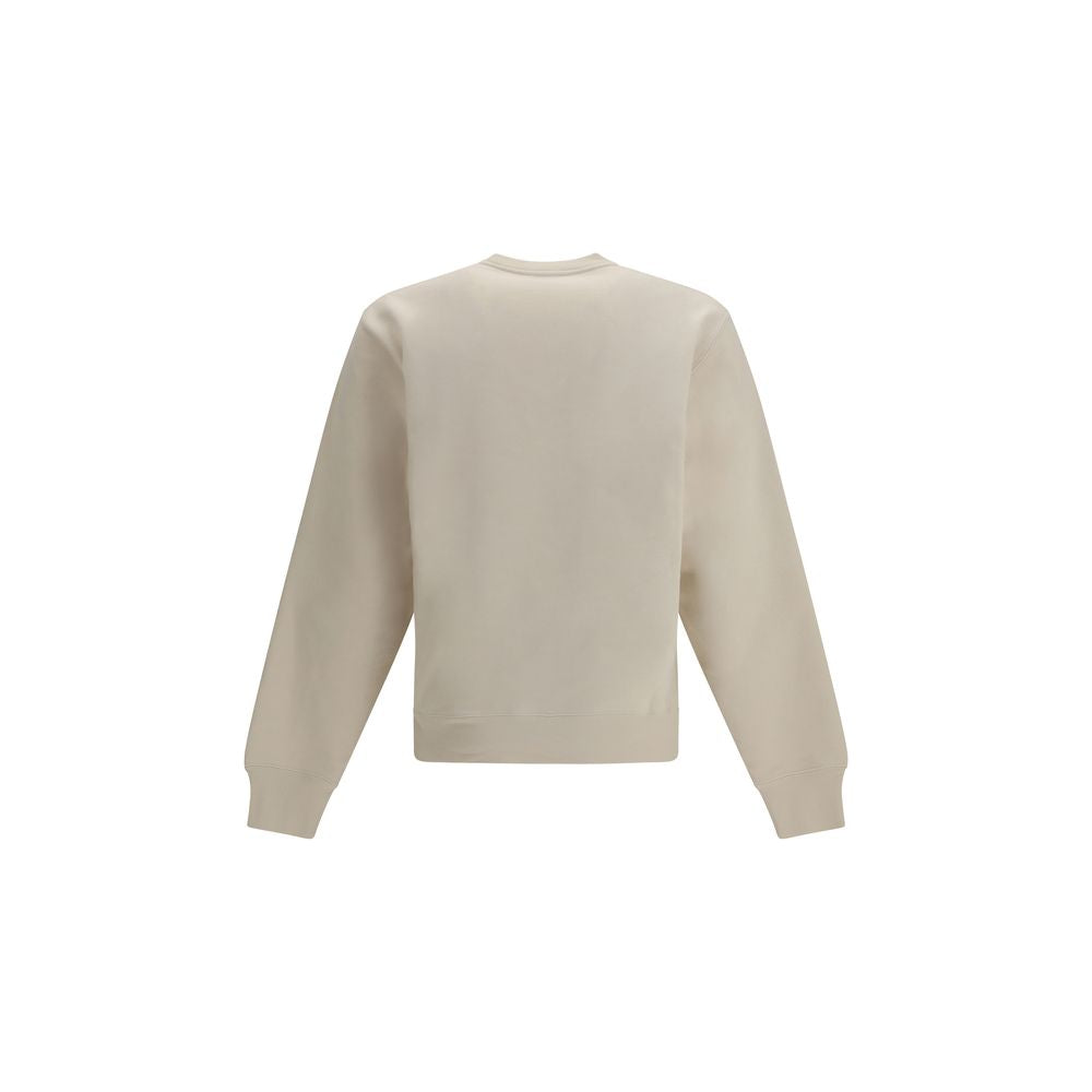 Sweat-shirt en coton beige Saint Laurent