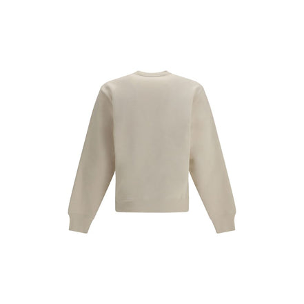 Sweat-shirt en coton beige Saint Laurent