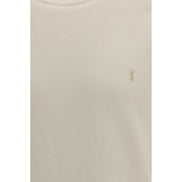 Sweat-shirt en coton beige Saint Laurent