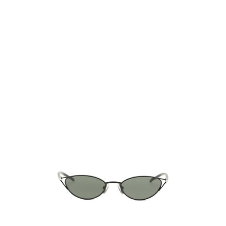Lunettes de soleil en métal noir Alexander McQueen