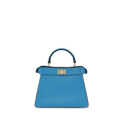 Fendi Blue Calf Leather Handbag