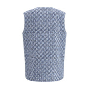 Giacca smanicata Gucci in cotone blu