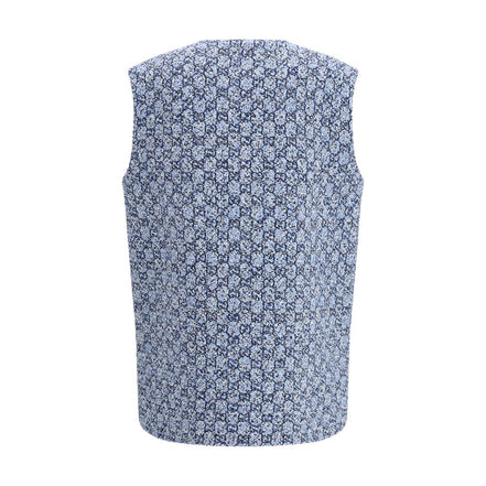 Giacca smanicata Gucci in cotone blu
