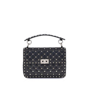 Valentino Garavani Black Leather Shoulder Bag