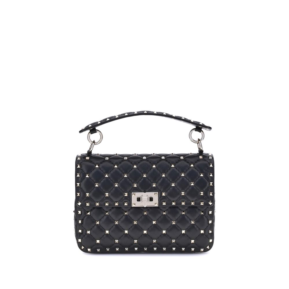 Valentino Garavani Black Leather Shoulder Bag