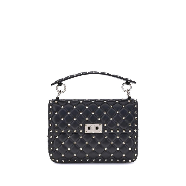 Valentino Garavani Black Leather Shoulder Bag