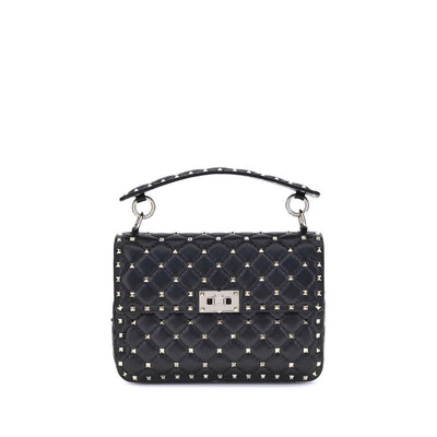 Valentino Garavani Black Leather Shoulder Bag