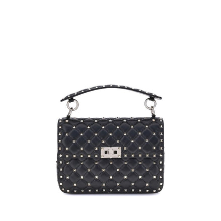Valentino Garavani Black Leather Shoulder Bag