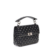 Valentino Garavani Black Leather Shoulder Bag