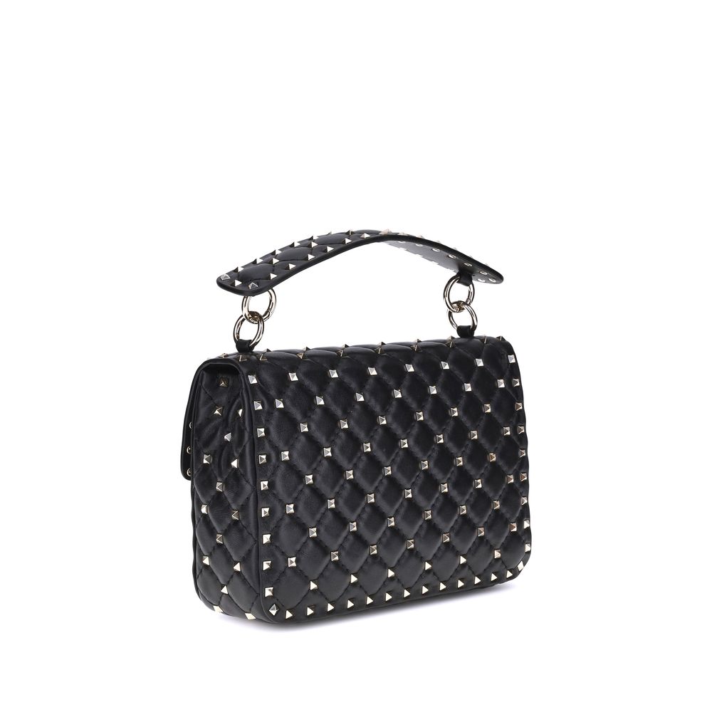 Valentino Garavani Black Leather Shoulder Bag