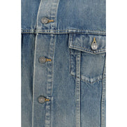 Veste en jean Saint Laurent en coton bleu