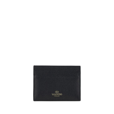 Portefeuille Valentino Garavani en Cuir de Veau Noir Bos Taurus
