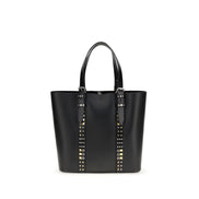 Valentino Garavani Black Calf Leather Shoulder Bag