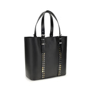 Valentino Garavani Black Calf Leather Shoulder Bag