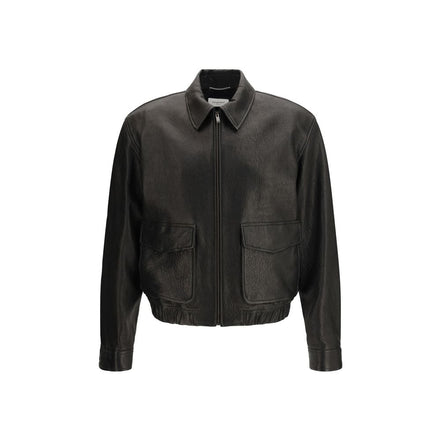 Saint Laurent Black Lamb Leather Jacket