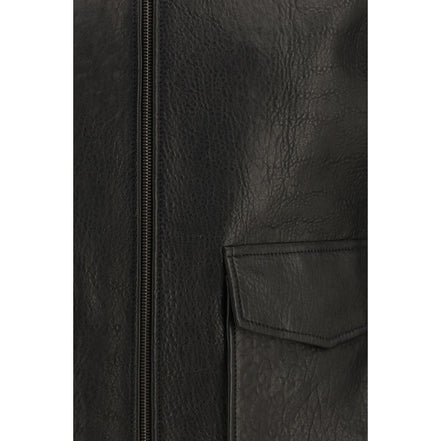 Saint Laurent Black Lamb Leather Jacket