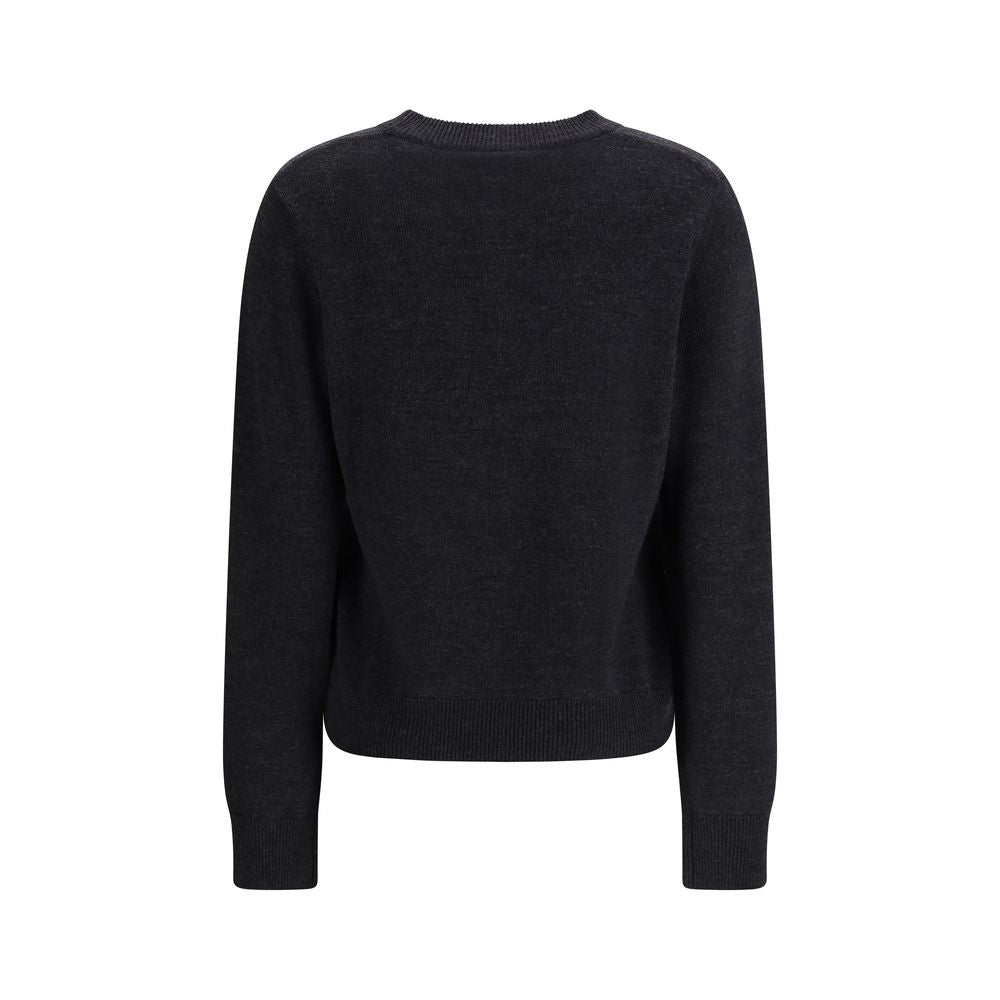 Ganni Gray Wool Sweatshirt