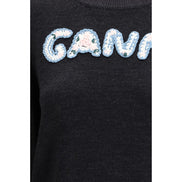 Ganni Gray Wool Sweatshirt