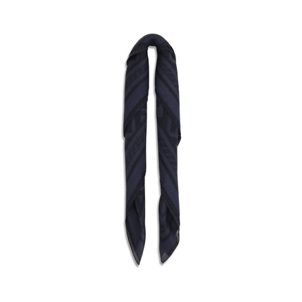 Fendi Blue Wool Scarf