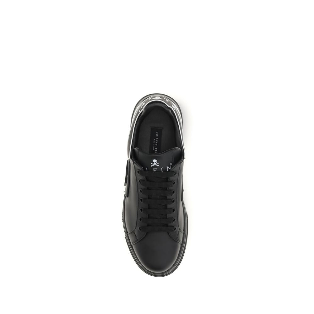Philipp Plein Sneakers Basse Bos Taurus in Pelle di Vitello Nere